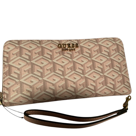 NWT GUESS LARGE WALLET & WRISTLET 🔥🔥🔥🔥🔥 - Picture 7 of 11